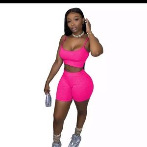 Pink two piece set